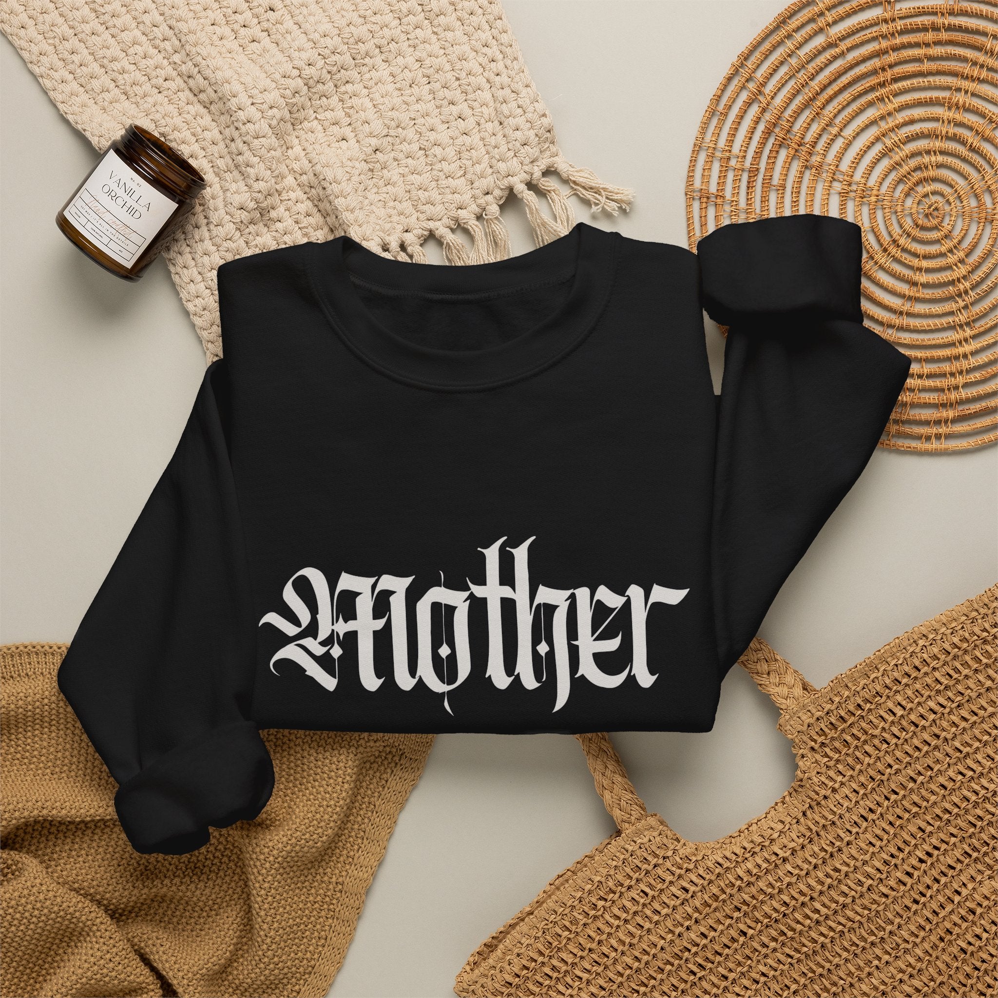 Mother Crewneck Sweatshirt – Gothic Script Pullover